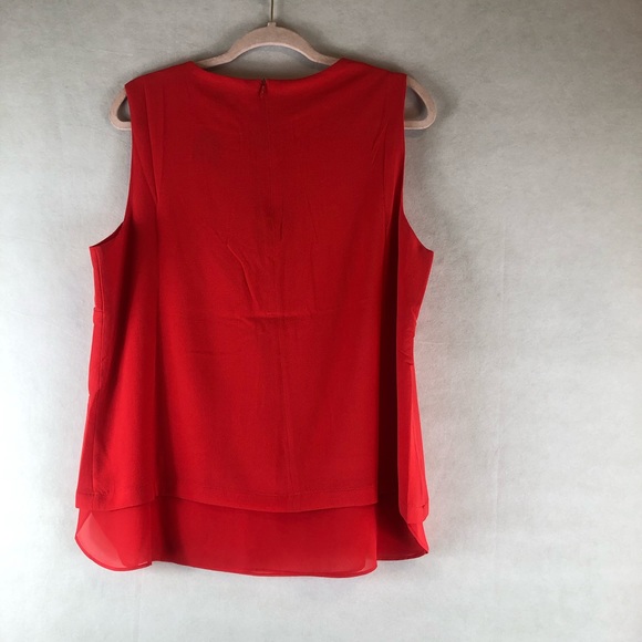 Rose+Olive XL orange blouse sleeveless - Picture 5 of 5